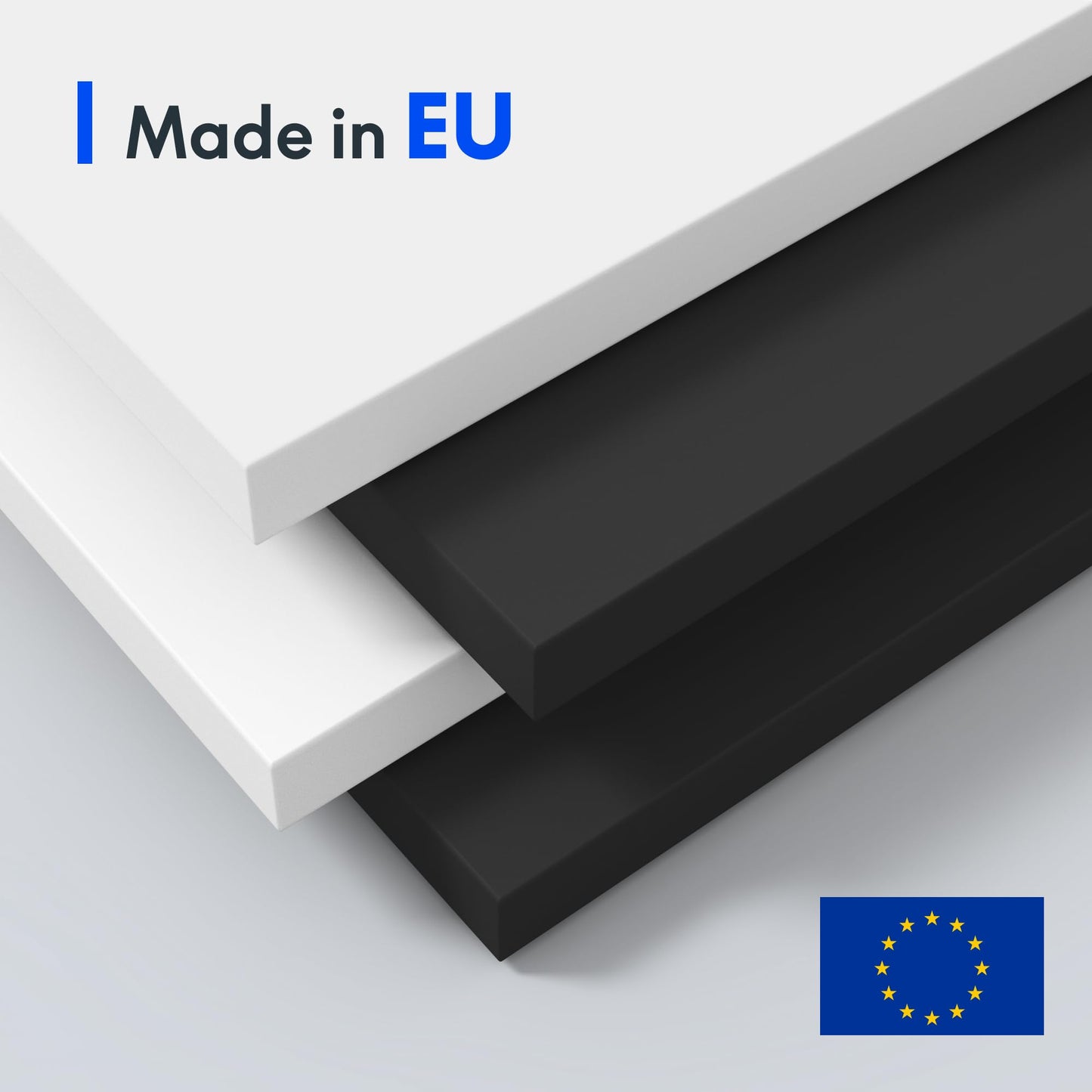 FLEXISPOT Höhenverstellbarer Schreibtisch 160x80 cm, Made in EU, 2 starke Motoren, elektrisch, stabil, Memory-Funktion, schwarz