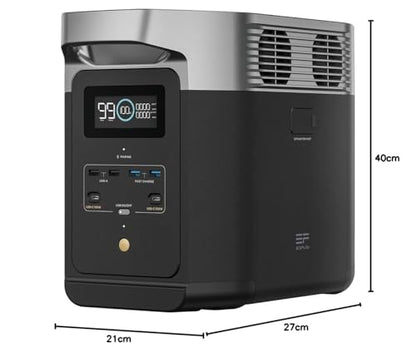 EF ECOFLOW DELTA 2 Powerstation 1024Wh, erweiterbar bis 3kWh, Camping & Wohnmobile, generalüberholt, unbenutzt