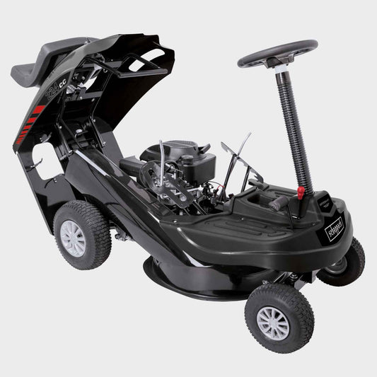 Scheppach Benzin Rasentraktor Aufsitzmäher MR224-61 | 6,8PS | Schnittbreite 61cm | 5-Fach Höhenverstellung | E-Start | 150 L Fangsack | 4X Vorwärts / 1xRückwärtsgang | Rasenmäher Aufsitzrasenmäher