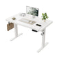Agilestic Höhenverstellbarer Schreibtisch 120x60 cm, 28 mm Platte, 2 starke Motoren, 3 Memory-Steuerungen, ergonomisch, einfache Montage, weiß