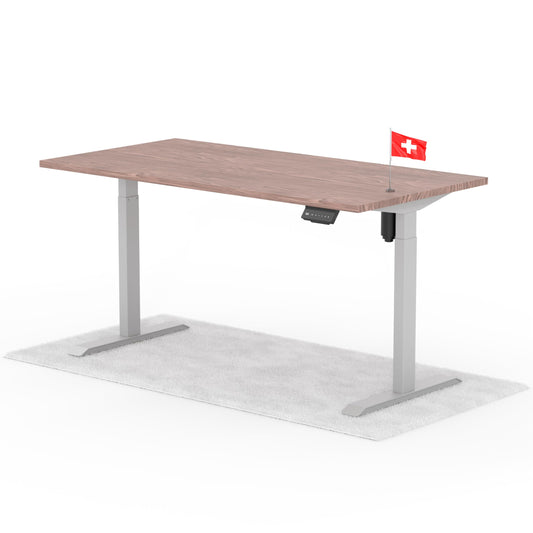 Standable ECO Höhenverstellbarer Schreibtisch 160x80 cm, elektrisch, 3 Speicherstufen, höhenverstellbar 70-115 cm, 1,8 cm Platte