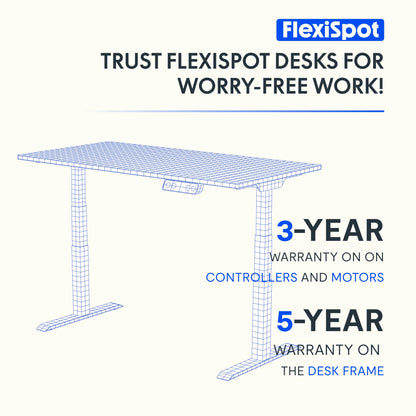 FLEXISPOT Höhenverstellbarer Schreibtisch 120x60 cm, LED-Höhenanzeige, Memory-Funktion, USB, Schublade, elektrisch, Naturahorn