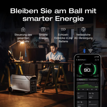 EF ECOFLOW DELTA Pro 3 Powerstation 4096Wh, 4000W, erweiterbar 12kWh, Camping & Wohnmobile, generalüberholt, unbenutzt