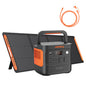 Jackery E2000 v2 Tragbare Powerstation mit 200W Solarpanel mit 5M Solarpanel Verlängerungskabel, 2042Wh Solargenerator mit 2200W Ausgang, LiFePO4 Batterie Schnellladung für Camping, Wohnmobil