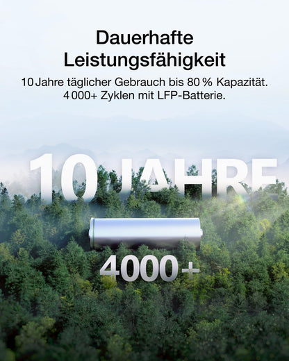 EcoFlow DELTA 3 Powerstation 1024Wh LiFePO4 mit Zusatzakku, erweiterbar, Solargenerator für Camping & Notstrom