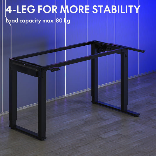 SANODESK L-förmiger höhenverstellbarer Schreibtisch 180x110 cm, Dualmotor, Memory-Steuerung, schwarz